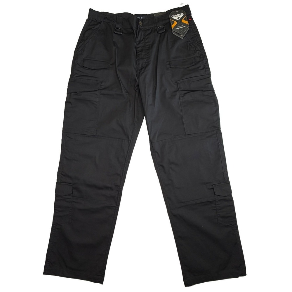 NWT Condor Sentinel Tactical Pants Black Cargo Ripstop 36x32 Men's
